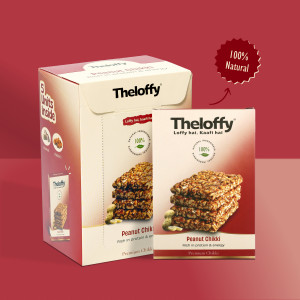 THELOFFY | Premium Peanut Chikki with Jaggery 100 G (Pack Of 5)