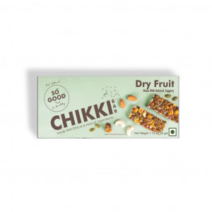 So Good Natural Dry Fruit Chikki Bar 32gm