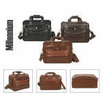 Krishiv Millennium Faux Leather Office Bag 15.6 Inch Laptop Bag