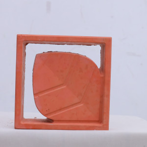 LEAF ELEVATION BREEZE BLOCK JALI TERRACOTTA RED