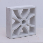 PETAL ELEVATION BREEZE BLOCKS JALI WHITE