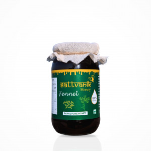 100% Fennel Raw Honey - 500 Gm