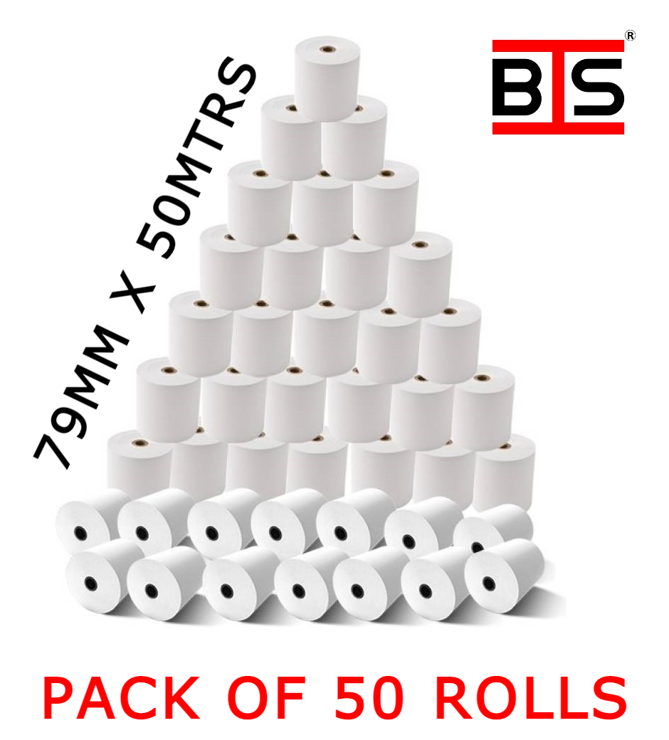 Thermal Paper Roll 79mm x 50mtrs (50 rolls)