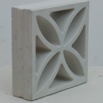 Flower White Elevation Breeze Blocks Jali