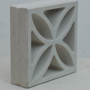 Flower White Elevation Breeze Blocks Jali