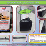 BLACK PREMIUM N2 ROLL UP BANNER STANDEE