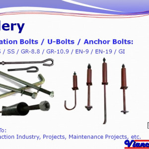 Foundation Bolts / U-Bolts / Anchor Bolts
