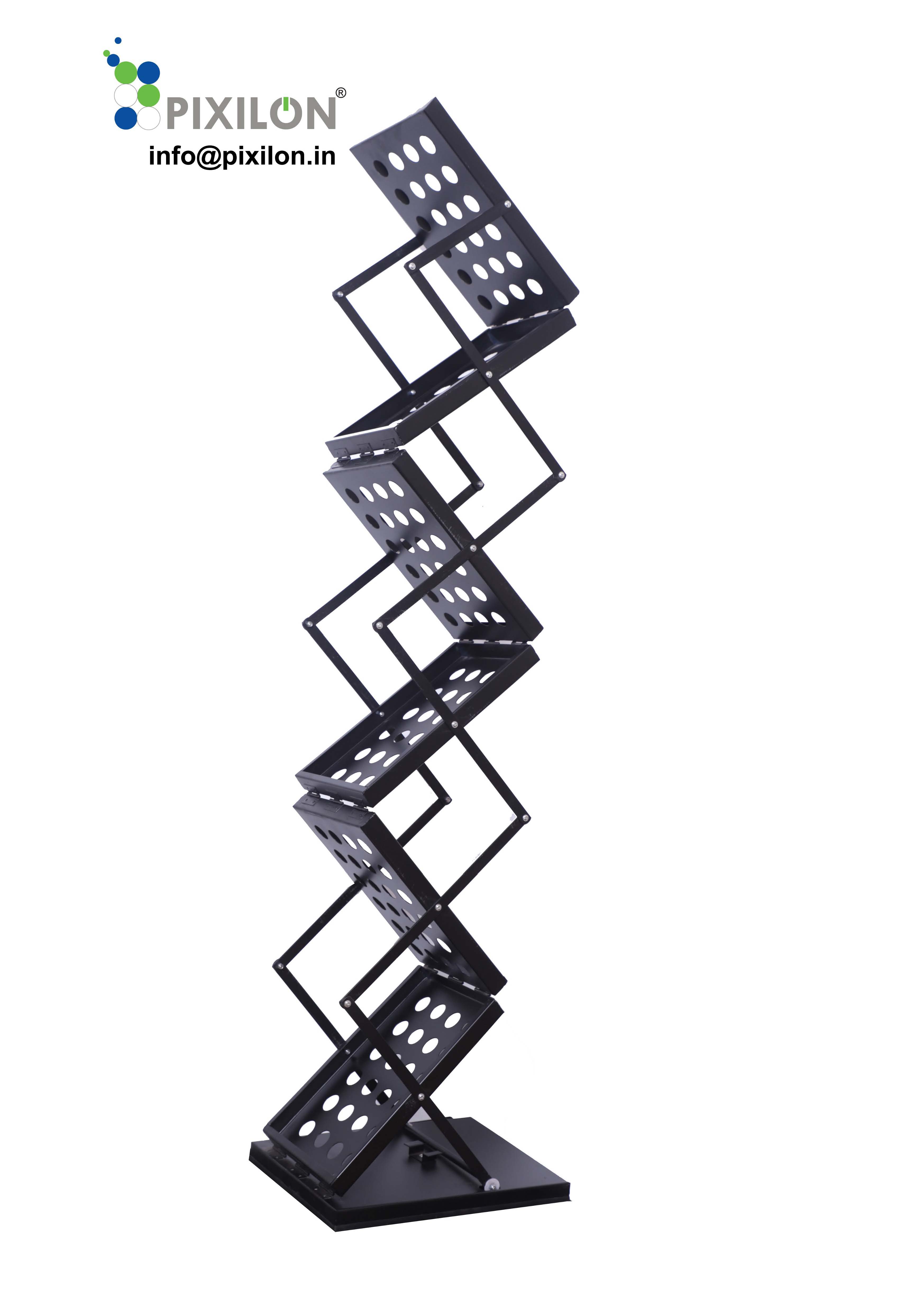 ZIG ZAG BROCHURE STNAD A4 SHELF