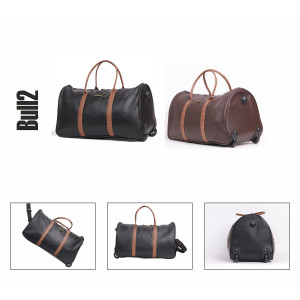 Krishiv Bullfight Vegan Leather Travel Bags Travelling 2 Wheel Duffle Bag