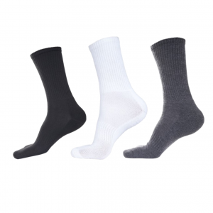 3 pair pack of Bunaayi Long Elastic Diabetic Freindly Socks