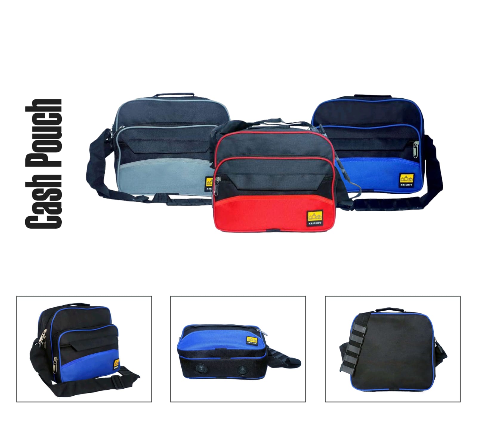 Krishiv Polyester Cash Pouch for Men