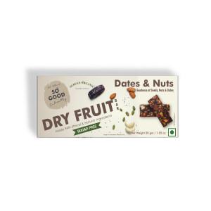So Good Dates And Nuts Dry Fruit Bar 30gm