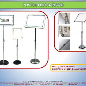 FLOOR POSTER STAND - A4