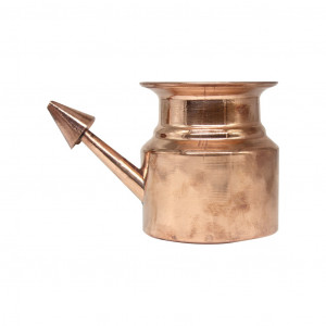 Kapita Copper Plain Netipot (ramjhara) No.1 - 3" Inch Height 230ml