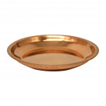 Kapita Copper Plain Pooja Thali - 8" Diameter