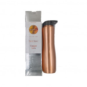 Kapita Copper Seamless Sipper Bottle 1 Ltr