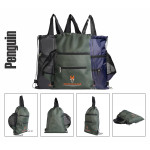 Krishiv Penguin 14 Litre Drawstring Backpack Daypack Dori Bags