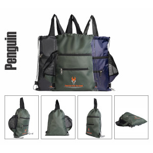 Krishiv Penguin 14 Litre Drawstring Backpack Daypack Dori Bags
