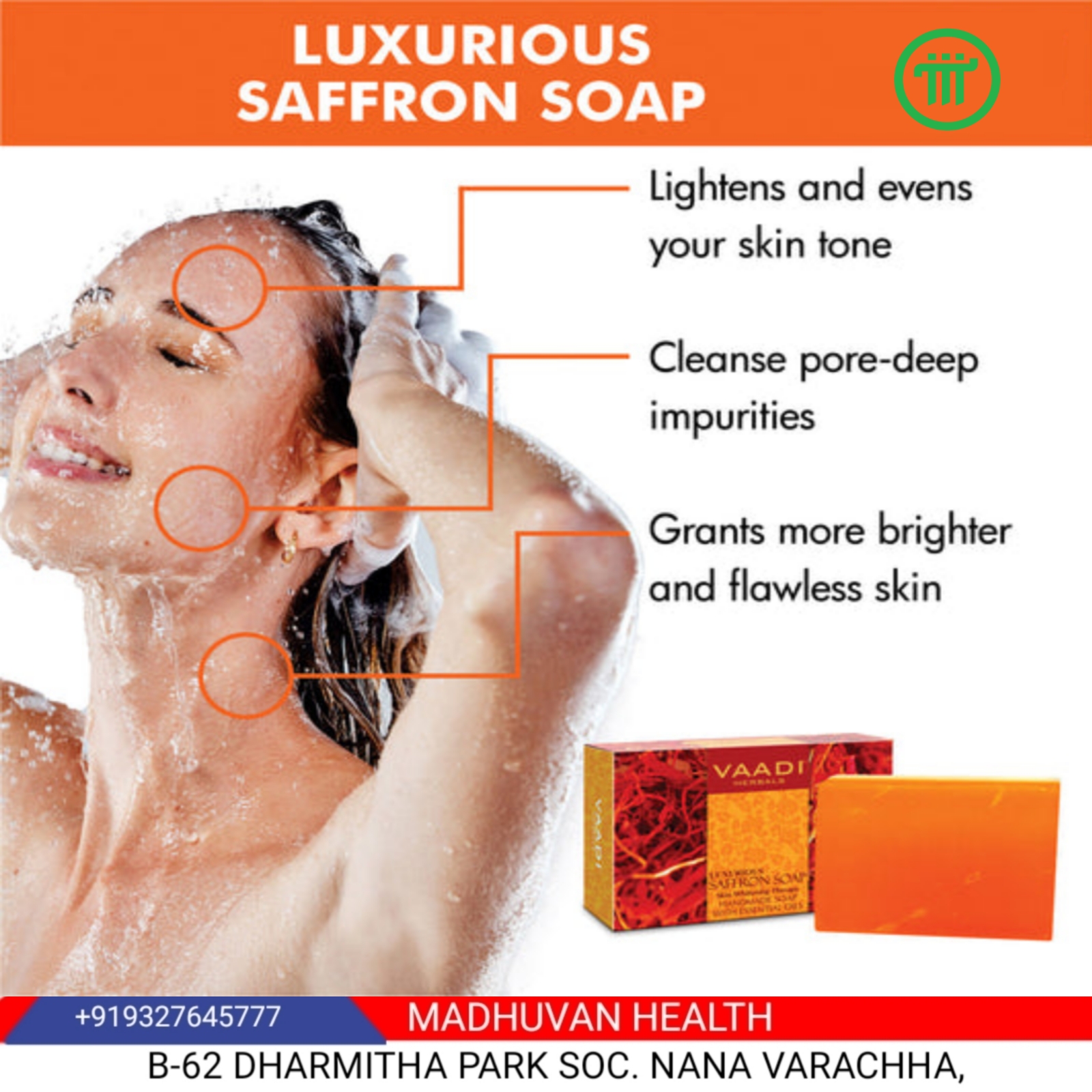 Luxurious Saffron Soap - Skin Whitening Therapy