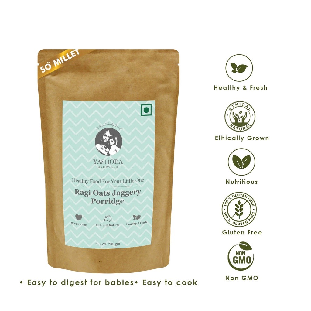 Yashoda Ayurveda Natural Ragi Oats Jaggery 200gm