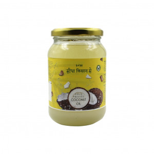 Sidha Kisan Se Natural Cold Pressed Coconut Oil (nariyel) 425gm