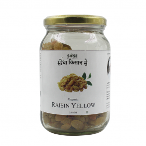 Sidha Kisan Se Organic Raisin Yellow 250gm