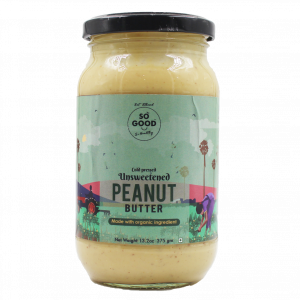 So Protein Natural Unsweetened Peanut Butter 375gm
