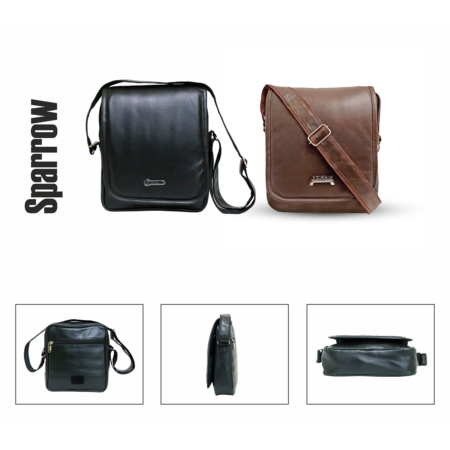 Krishiv Sparrow Casual Cross Body Vegan Faux Leather Sling Bag