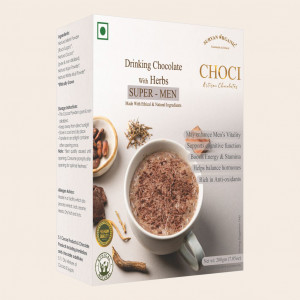 Choci Drinking Chocolate With Herbs Super Men 200gm