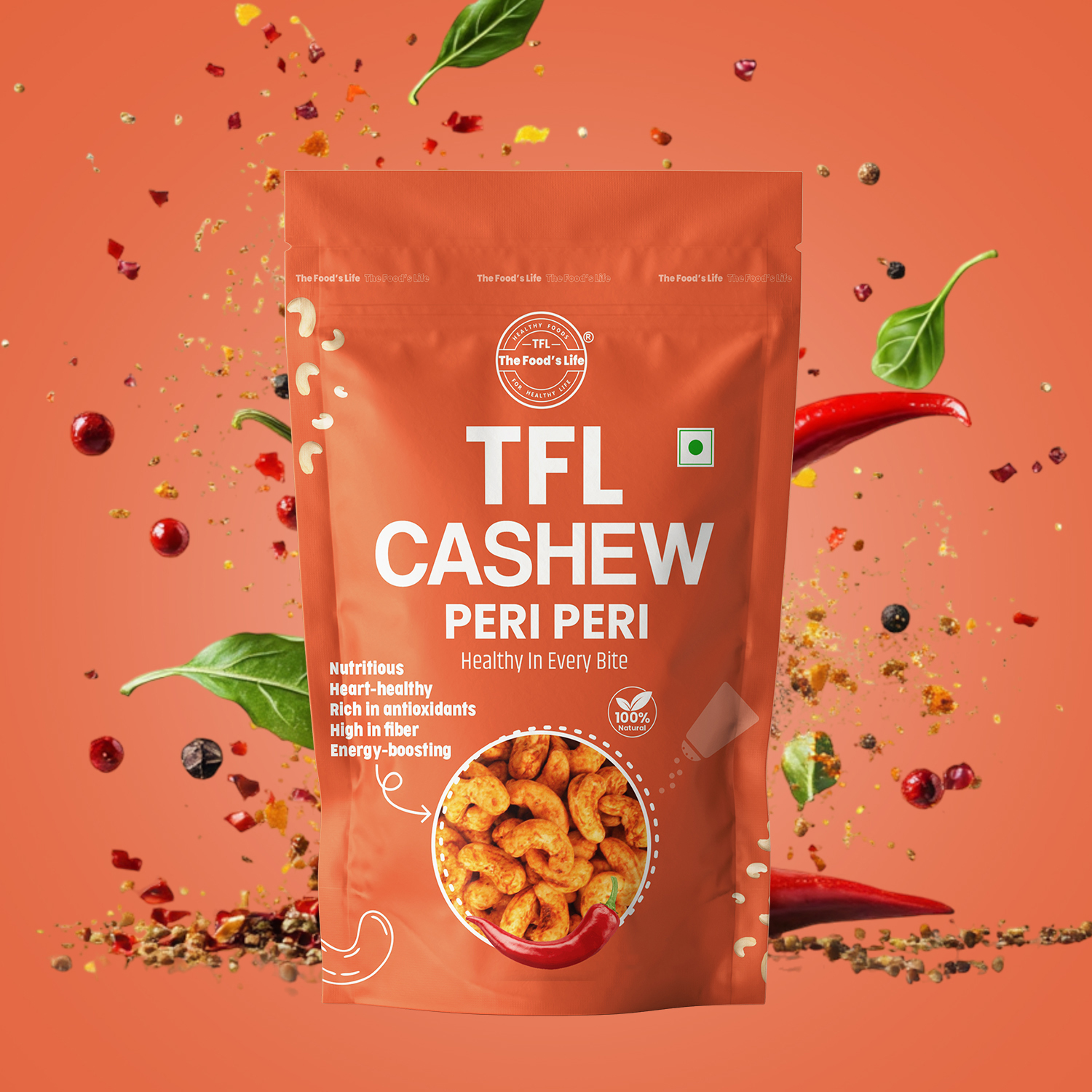 Peri-Peri Cashews 400 gm