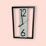 wooden wall clock 12inch x 8inch (wooden , without glass)