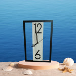 wooden wall clock 12inch x 8inch (wooden , without glass)
