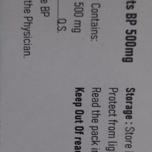 METRONIDAZOLE TABLETS 500MG