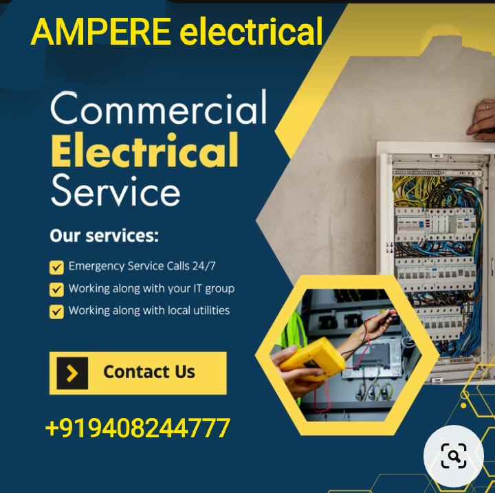 cctv camera works, a.c. installtion services, residental ele. works, commercial ele. wroks, etc.