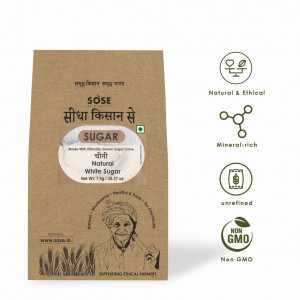 Sidha Kisan Se Natural White Sugar 1kg