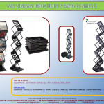 ZIG ZAG BROCHURE STNAD A4 SHELF