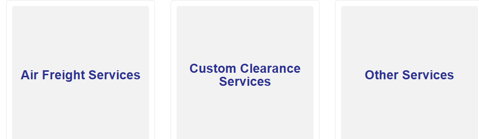 Service Provider of air freight services, custom clearance services & other services