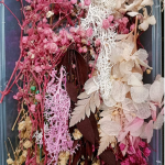 Dry flower resin art