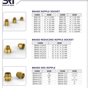 production of plumbing fitting, brass pipe, brass valve etc.