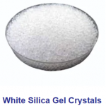 product range has the White Silica Gel Crystals, Blue Silica Gel Crystals, and Column Chromatography Silica Gel.