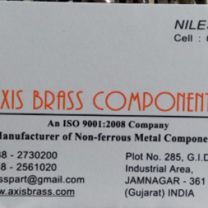 Mfg. of Non Ferrous Metal components
