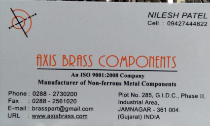 Mfg. of Non Ferrous Metal components