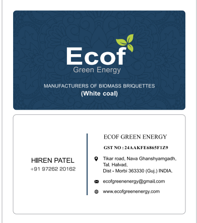 Mfg.of Biomass Briquettes ( white Coal)