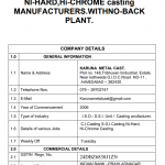 Mfg. of all grades of C.I and S.G Casting