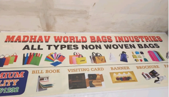 Handle Non Woven Bag, D-Cut Non Woven Bags