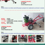 Rubber wheel, iron wheel, seed drill,spreyer pump and etc implements use farmer in weeder
