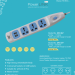 ALARM CLOCK, DIGITAL CLOCK, POWER LINK, SPIKE GUARD, MULTY PLUG and MODULAR USB CHARGER