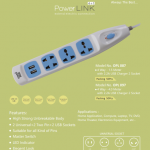 ALARM CLOCK, DIGITAL CLOCK, POWER LINK, SPIKE GUARD, MULTY PLUG and MODULAR USB CHARGER