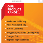 Cable Trays, Lighting Poles, High mast Pole