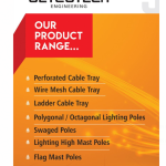 Cable Trays, Lighting Poles, High mast Pole
